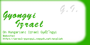 gyongyi izrael business card